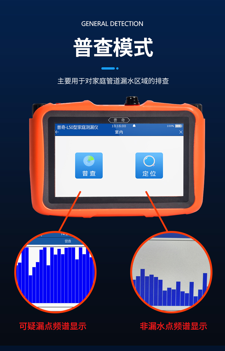 普奇L50室内管道漏水检测仪