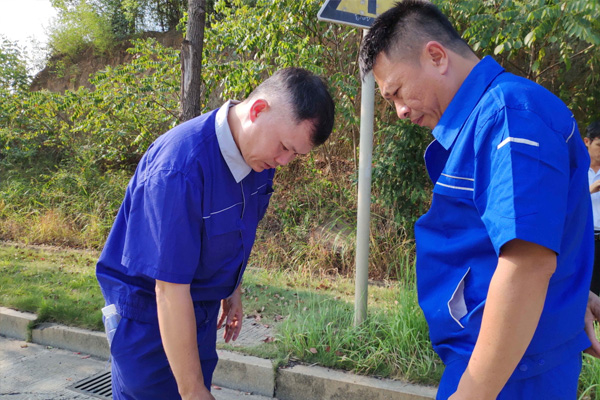 管线探测仪现场演示