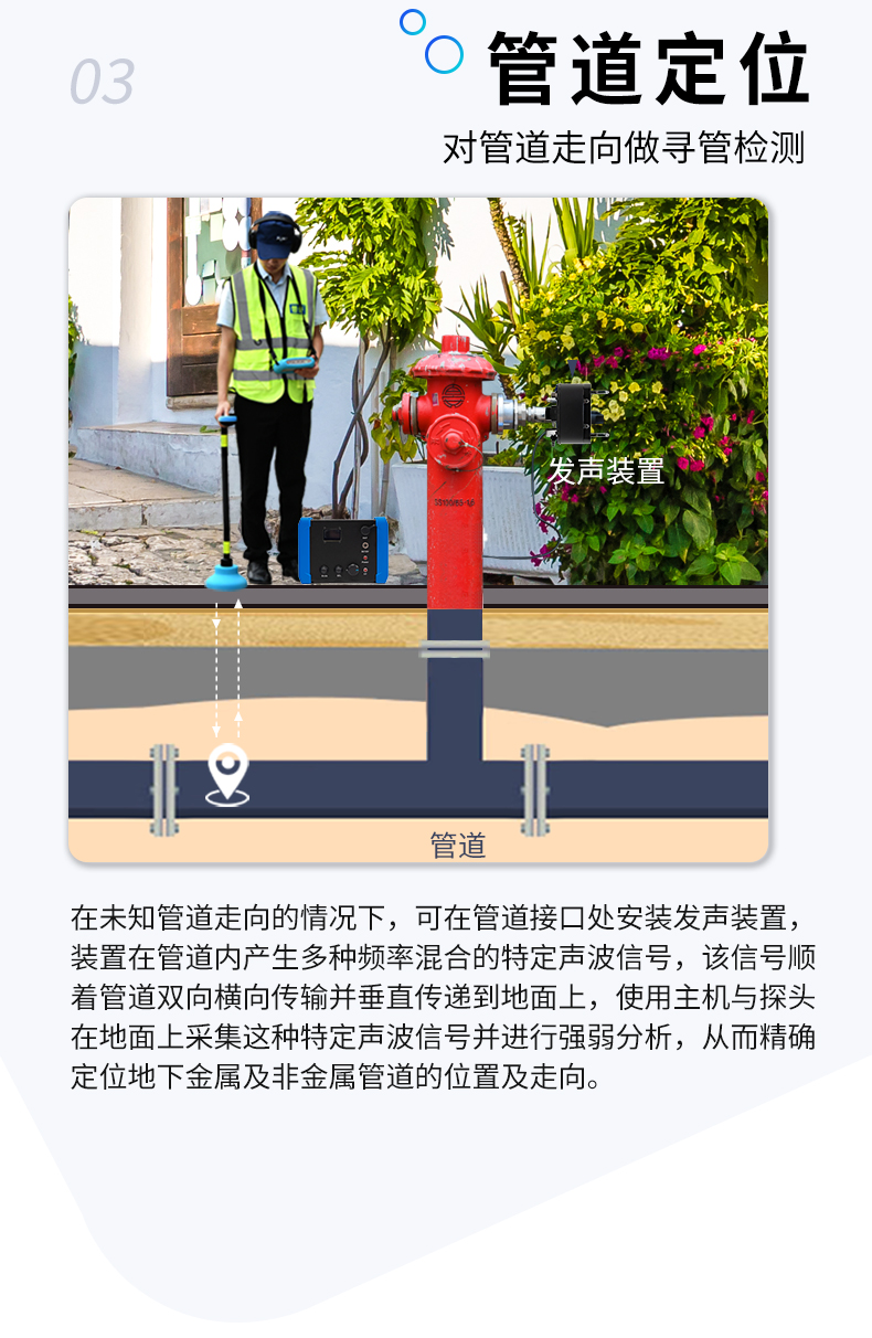 PQ-BT30无线测漏仪管道定位